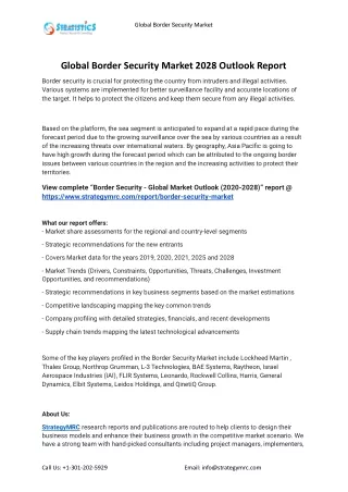 global border security market