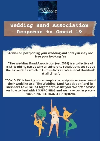 Looking For Wedding Band Association Response to Covid 19