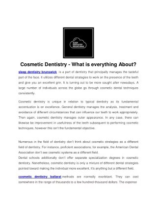 Sleep Dentistry Cost - Sleep Dentistry Melbourne