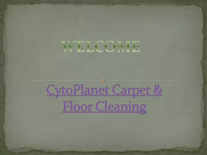 cytoplanet carpet floor cleaning