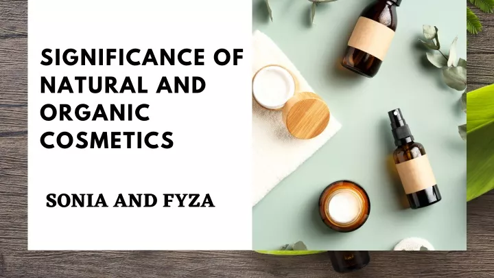 significance of natural and organic cosmetics