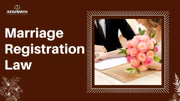 marriage registration law