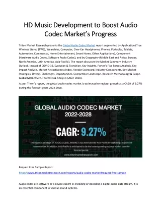hd music development to boost audio codec market s progress