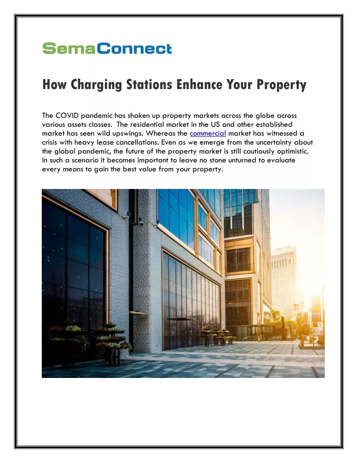 how charging stations enhance your property