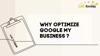 Why optimize google my business