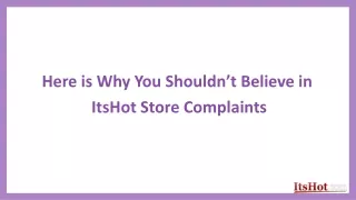 here is why you shouldn t believe in itshot store