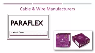 Cable & Wire Manufacturers