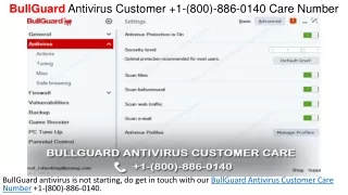 bullguard antivirus customer 1 800 886 0140 care number