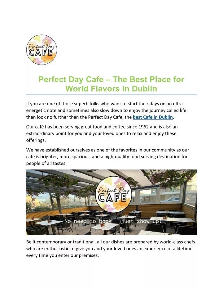 perfect day cafe the best place for world flavors