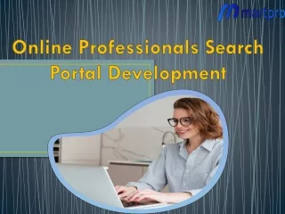 online professionals search portal development