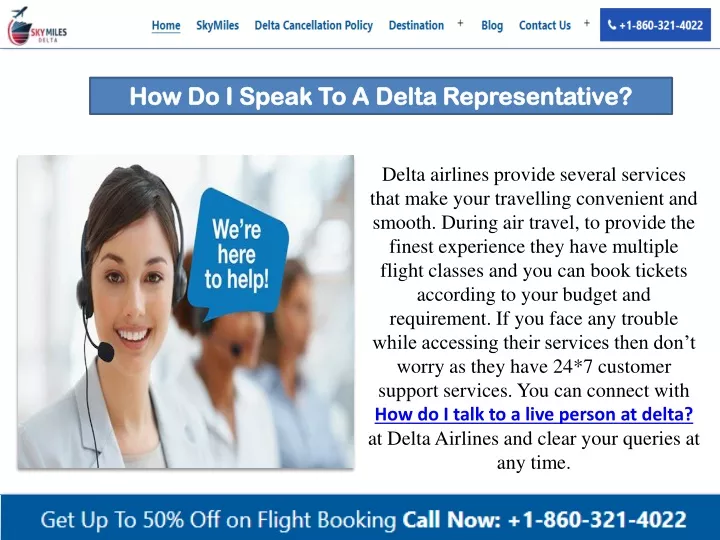 how do i speak to a delta representative