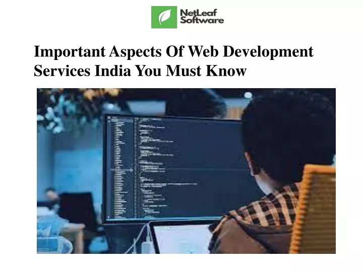 important aspects of web development services