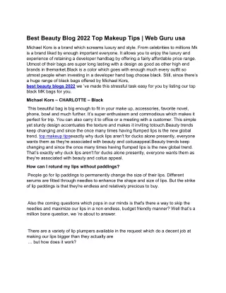 best beauty blog 2022 top makeup tips web guru usa