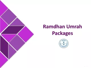 Ramdhan Umrah Packages