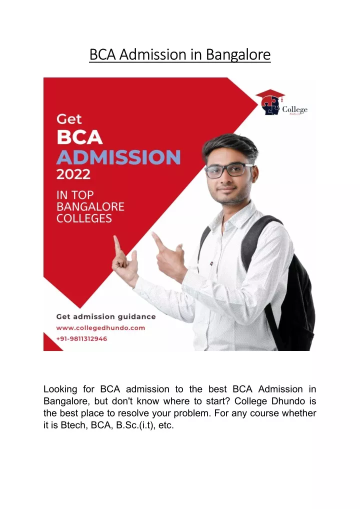 bca admission in bangalore bca admission