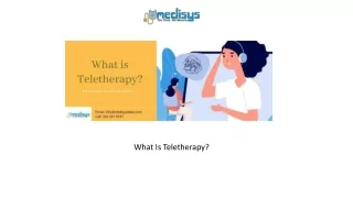 what is teletherapy