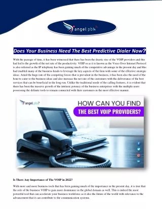 does your business need the best predictive