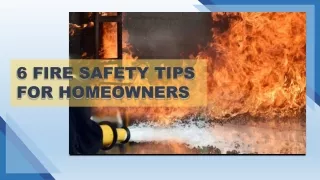 6 Fire Safety Tips For Homeowners