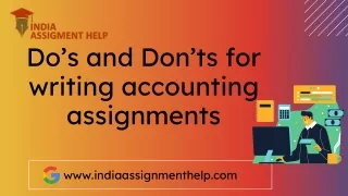 do s and don ts for writing accounting assignments