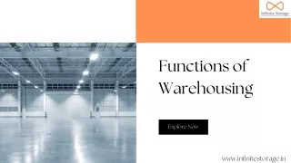 Functions of Warehousing