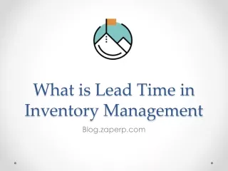 what is lead time in inventory management