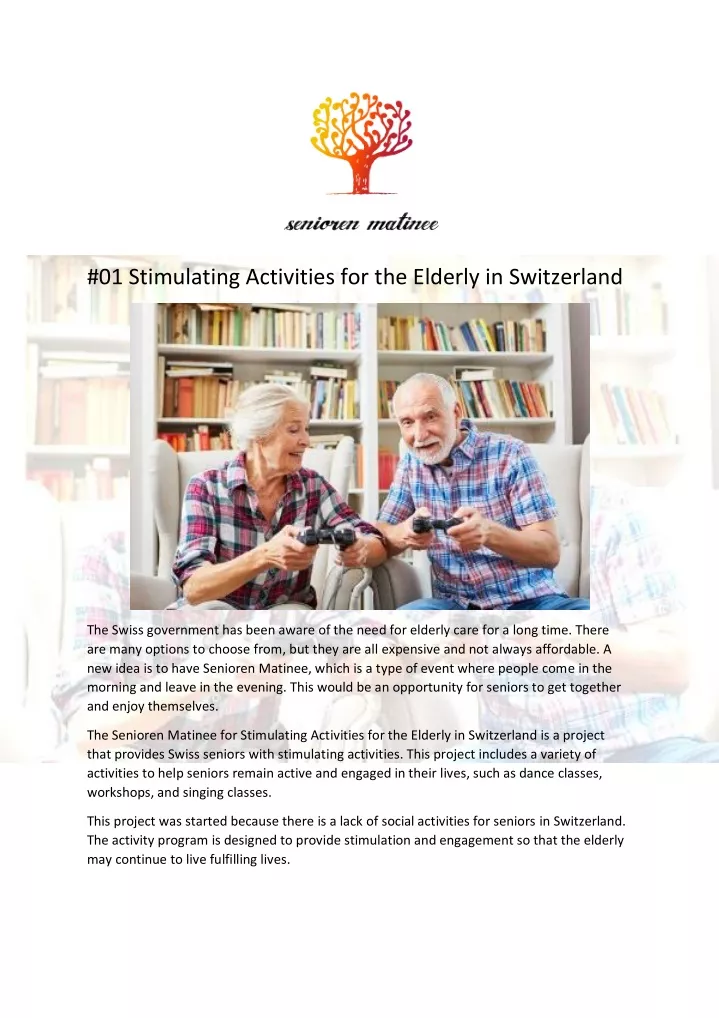 01 stimulating activities for the elderly
