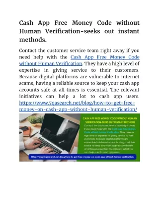 cash app free money code without human