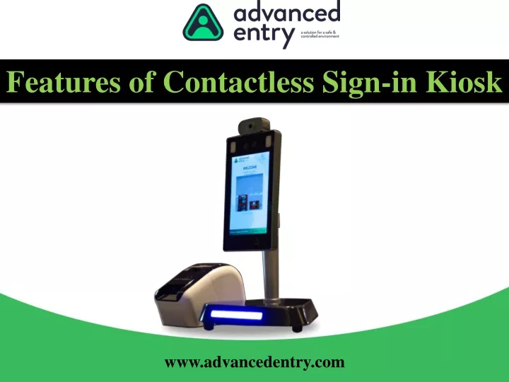 features of contactless sign in kiosk