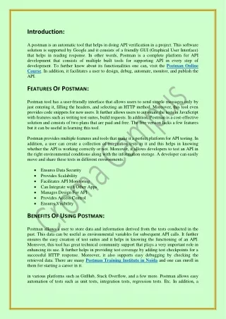 Introduction To Postman API Testing Tool