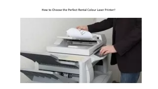 Things to Consider for Rent Color Laser Printer