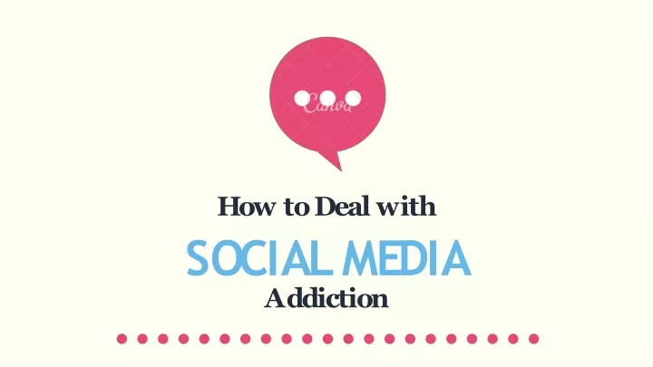 how todealwith socialmedia addiction