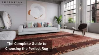 the complete guide to choosing the perfect rug