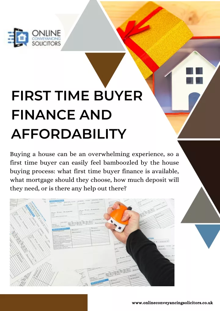 first time buyer finance and affordability