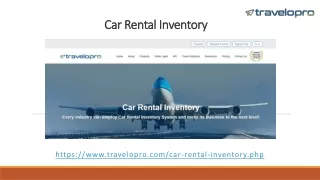 Car Rental Inventory