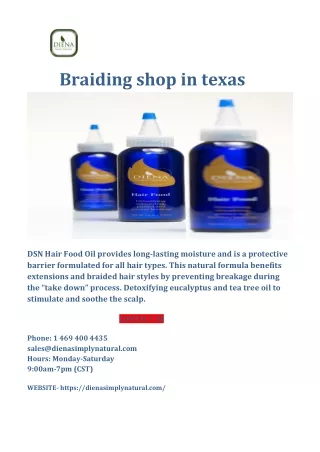 Braiding shop in texas