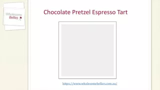 chocolate pretzel espresso tart