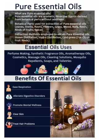 Uses And Benefits Of Pure Essential Oils
