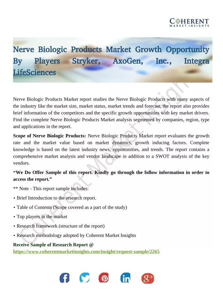 nerve biologic products market growth opportunity