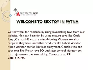 Sex Toys In Patna - Adultsextoyindia