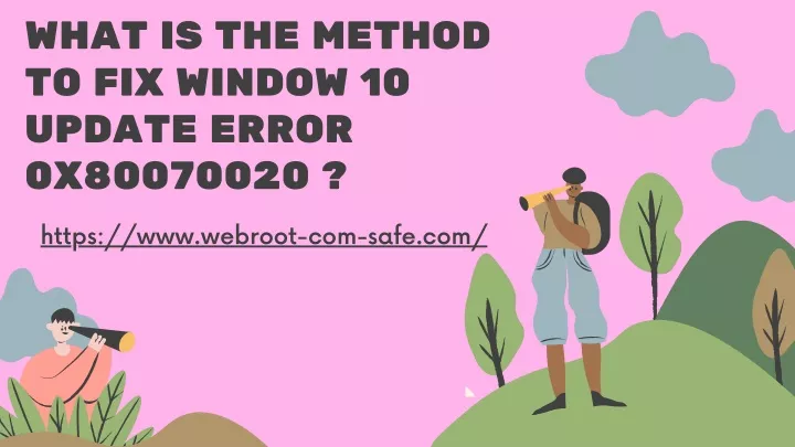 what is the method to fix window 10 update error