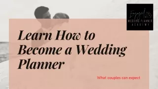 How to Become a Wedding Planner - Engaged Wedding Planner Academy