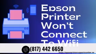 Epson Printer Won’t Connect To Wifi (817) 442 6650