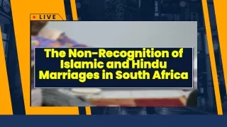 Hindu Marriages in South Africa