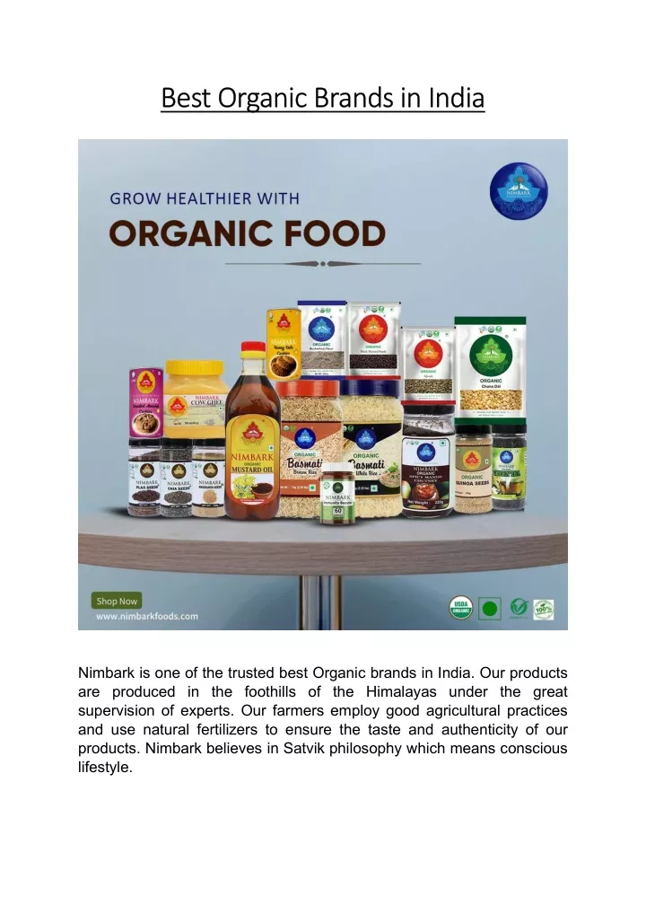 best organic brands in india best organic brands