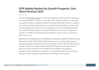 pop display market by growth prospects size share