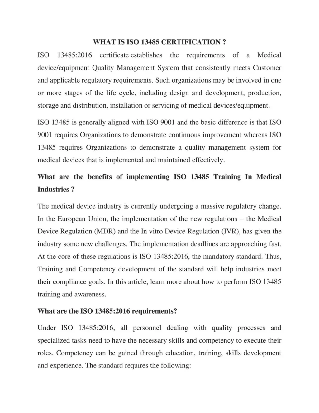 PPT - ISO 13485 CERTIFICATION PowerPoint Presentation, free download ...