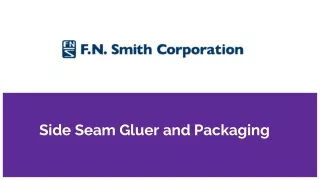 side seam gluer and packaging