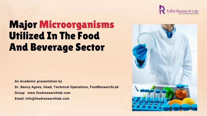 major microorganisms utilized in the food