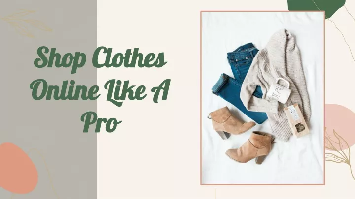 shop clothes online like a pro