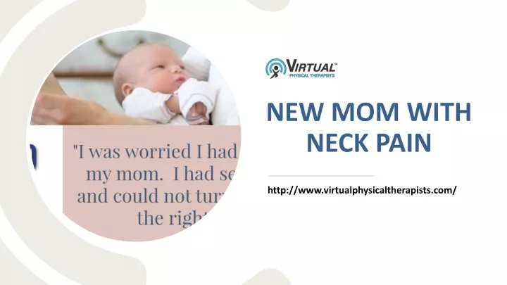 new mom with neck pain